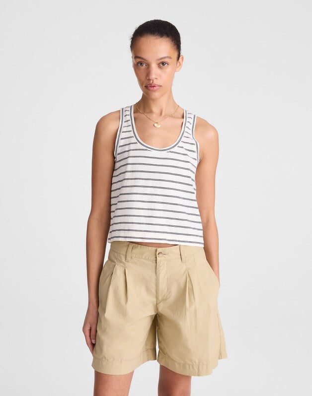 The Everyday Trouser Short in Poplin FENNEL SEED
