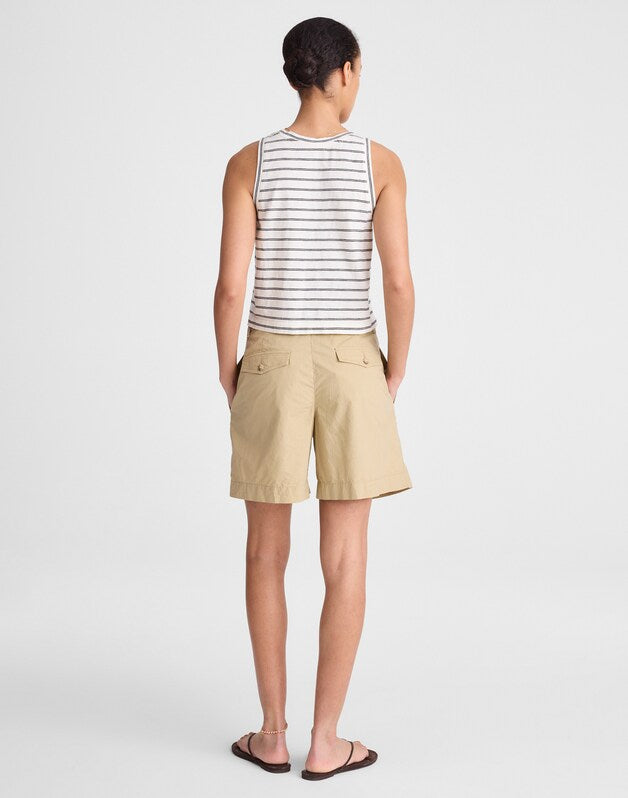 The Everyday Trouser Short in Poplin FENNEL SEED