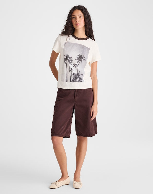 The Relaxed Tee in Vintage Jersey PALM TREE