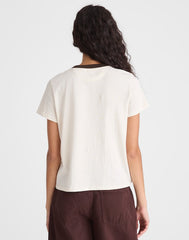 The Relaxed Tee in Vintage Jersey PALM TREE