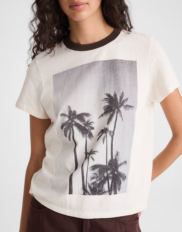 The Relaxed Tee in Vintage Jersey PALM TREE