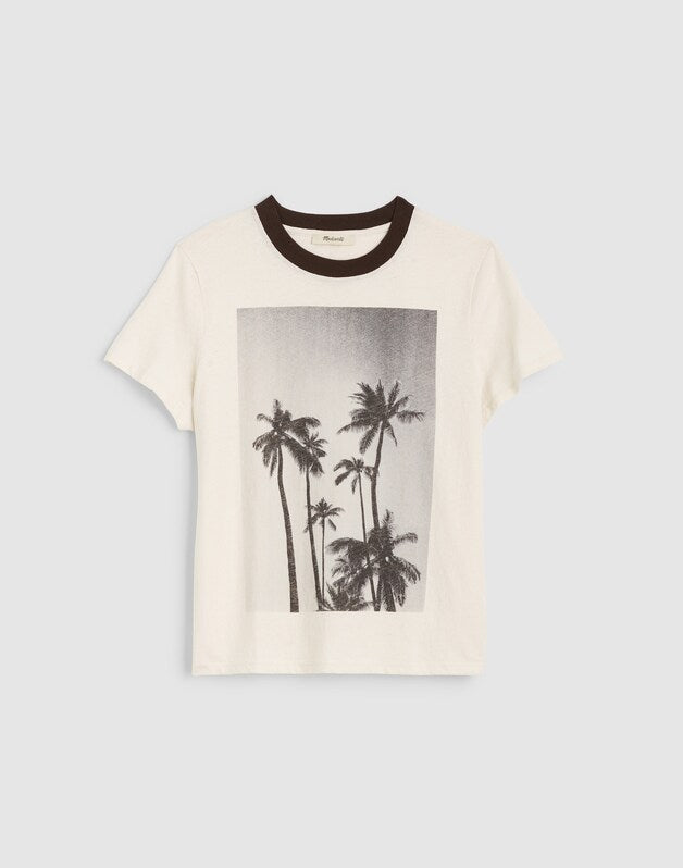 The Relaxed Tee in Vintage Jersey PALM TREE