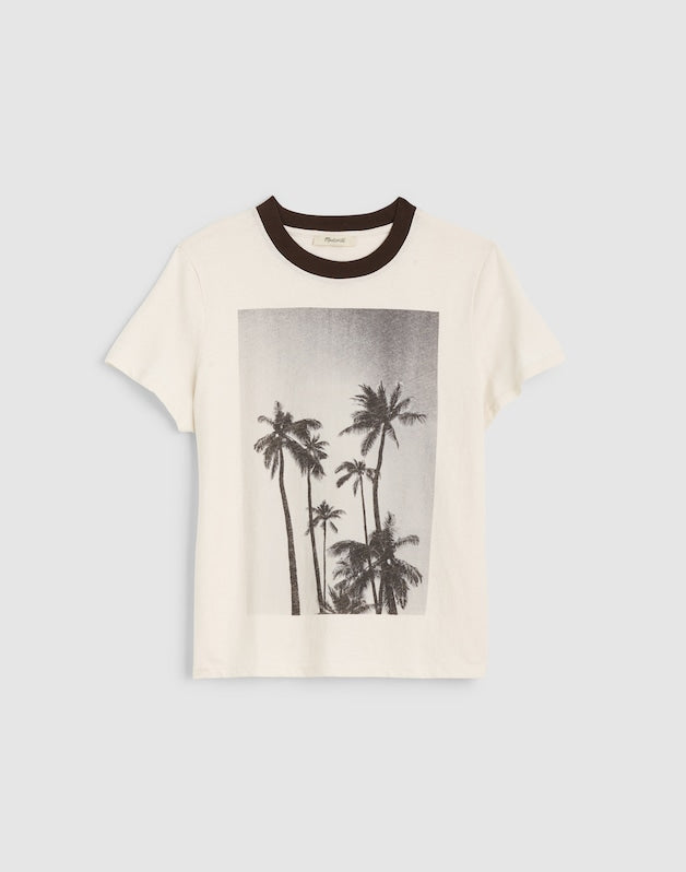 The Relaxed Tee in Vintage Jersey PALM TREE