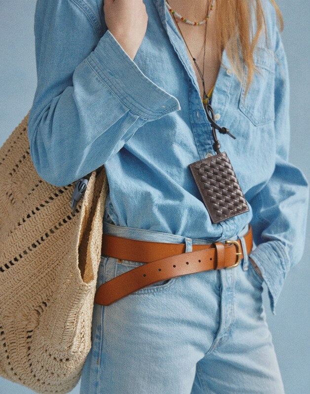 The Everyday Belt in Leather WARM COFFEE