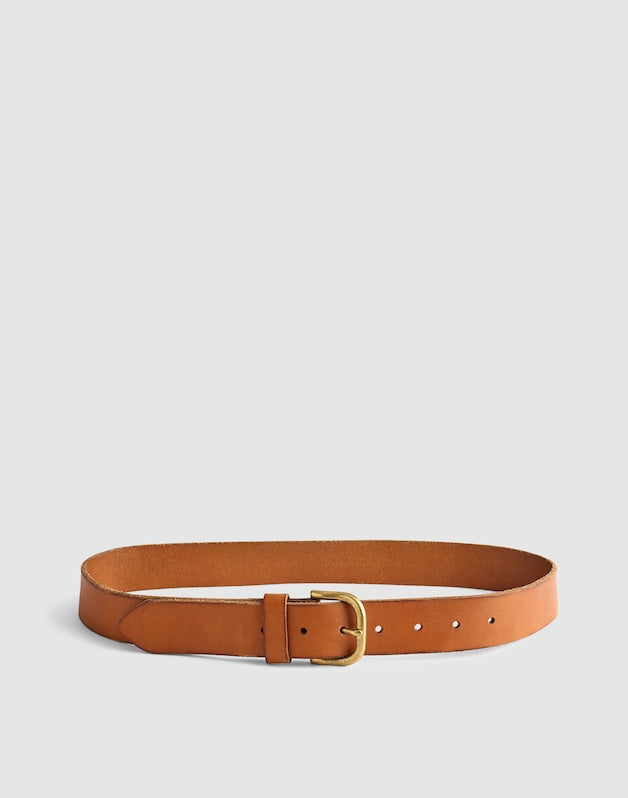 The Everyday Belt in Leather WARM COFFEE