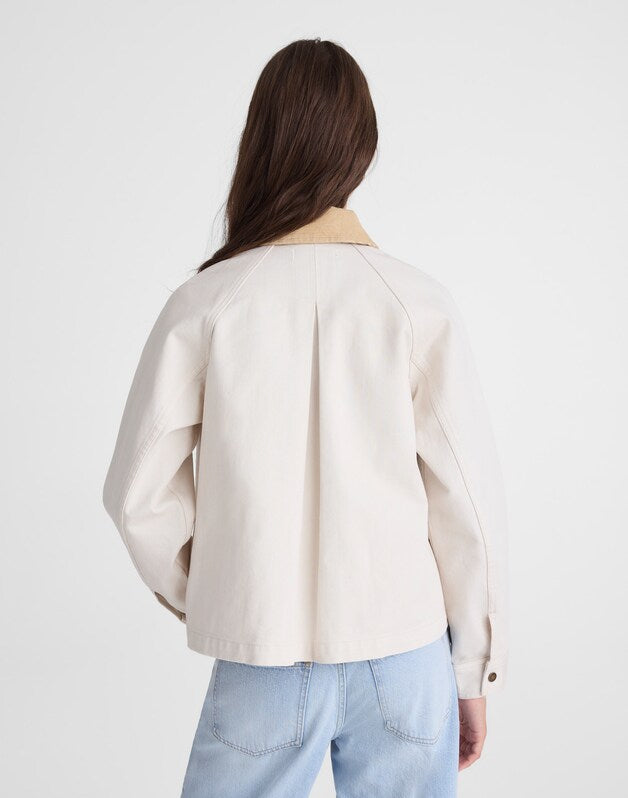 The Billie Short Jacket in Washed Twill VINTAGE CANVAS