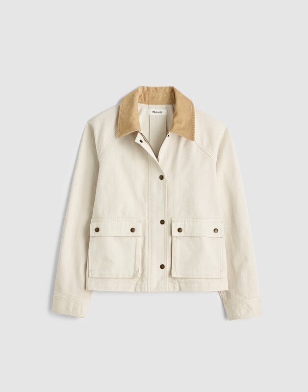 The Billie Short Jacket in Washed Twill VINTAGE CANVAS