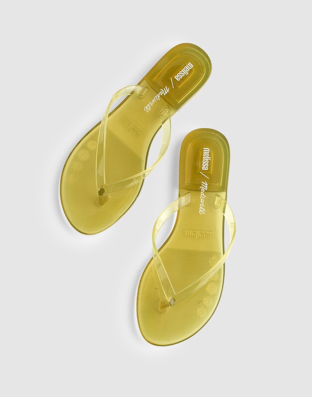 Madewell x Melissa Jelly Thong Sandal LEMON