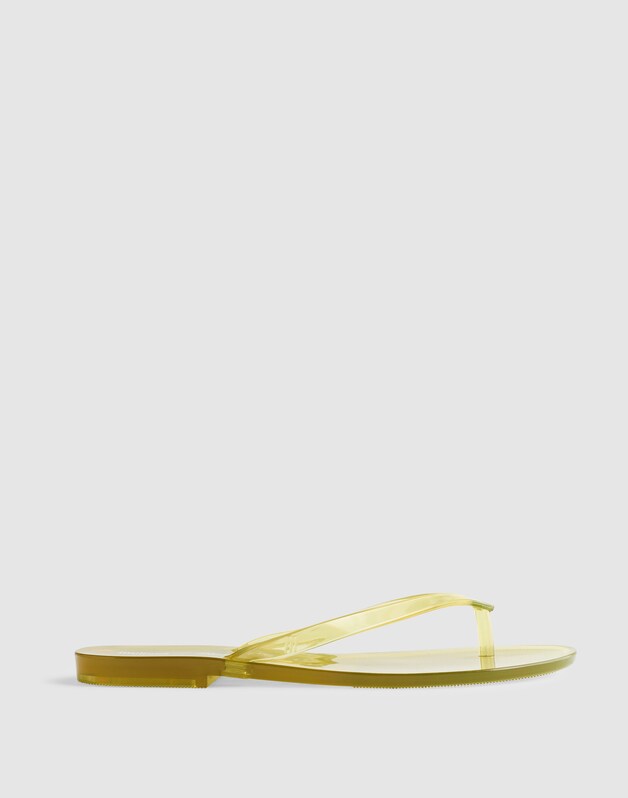 Madewell x Melissa Jelly Thong Sandal LEMON