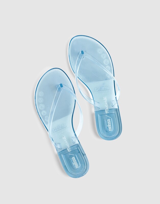 Madewell x Melissa Jelly Thong Sandal BLUEBERRY