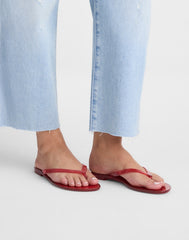 Madewell x Melissa Jelly Thong Sandal CHERRY