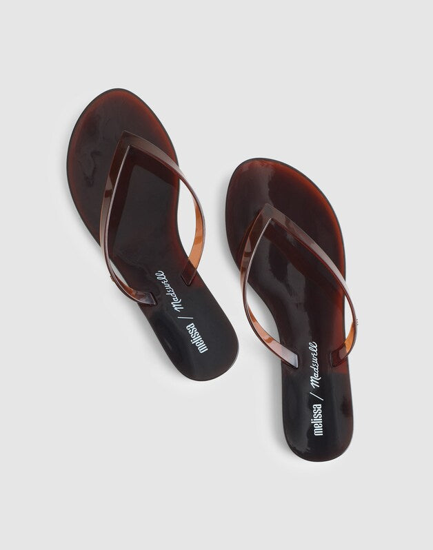 Madewell x Melissa Jelly Thong Sandal CHOCOLATE