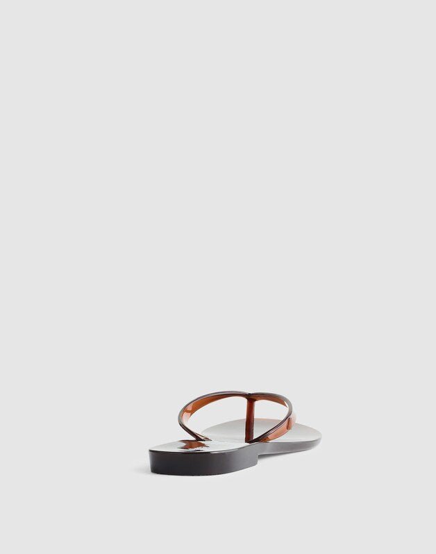 Madewell x Melissa Jelly Thong Sandal CHOCOLATE