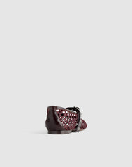 The Remy Mary Jane Flat in Fishnet ESPRESSO BEAN