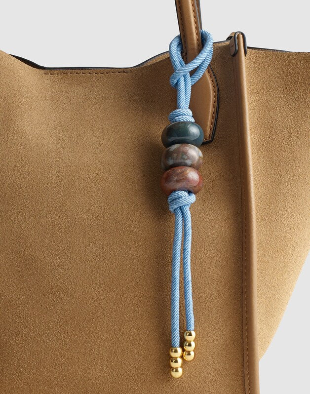 Stone Bag Charm SOFT BLUE