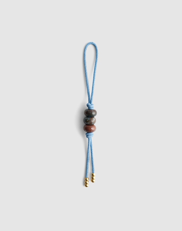 Stone Bag Charm SOFT BLUE
