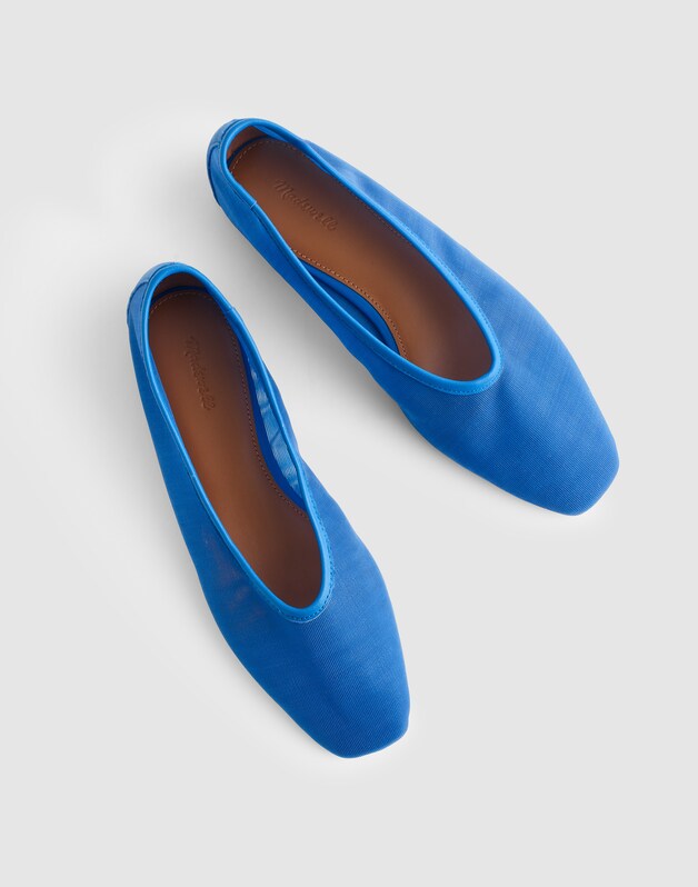 The Mylie Ballet Flat in Mesh RETRO BLUE