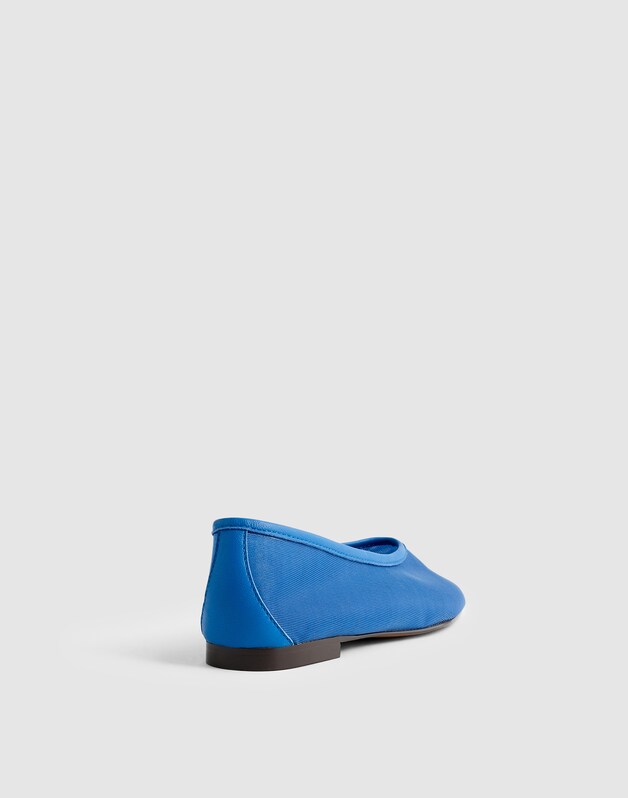 The Mylie Ballet Flat in Mesh RETRO BLUE