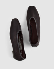 The Mylie Ballet Flat in Mesh DARK CAROB