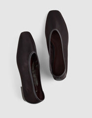 The Mylie Ballet Flat in Mesh DARK CAROB