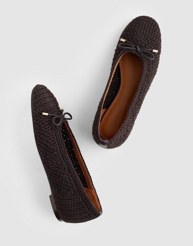The Hester Flat in Crochet ROASTED ESPRESSO