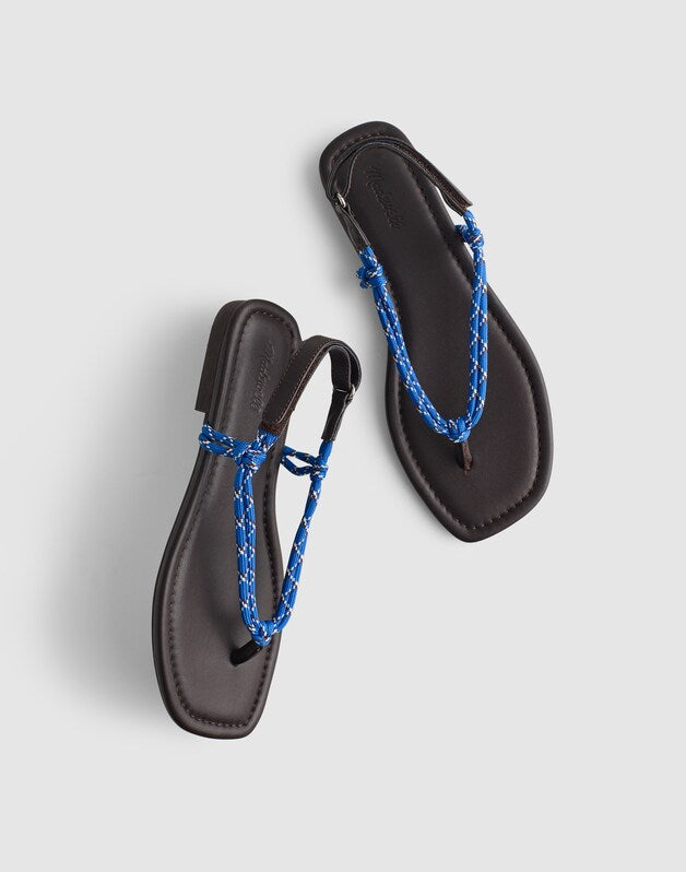 The Aliyah Thong Sandal in Paracord RETRO BLUE