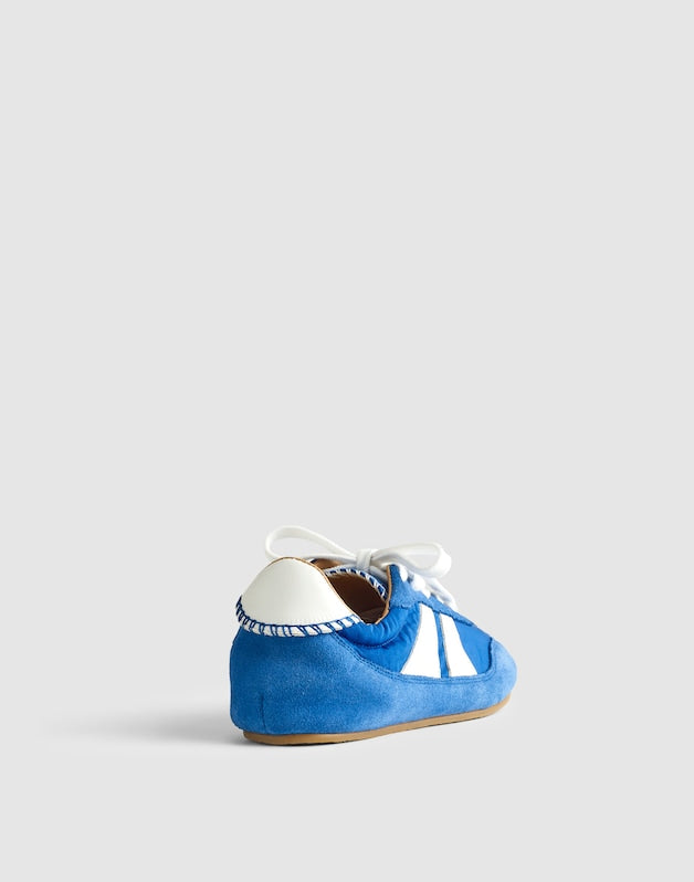 The Oaklynne Sneaker in Nylon &amp; Suede RETRO BLUE MULTI