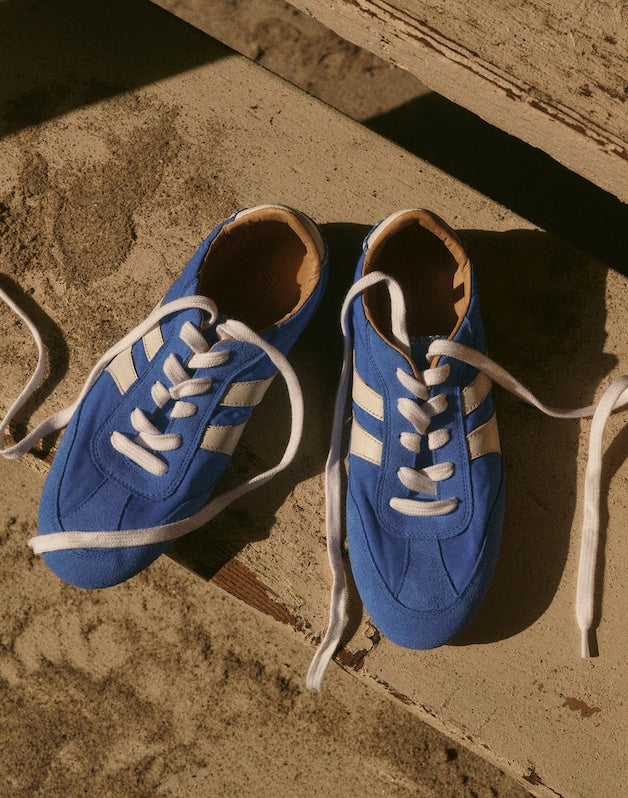 The Oaklynne Sneaker in Nylon &amp; Suede RETRO BLUE MULTI