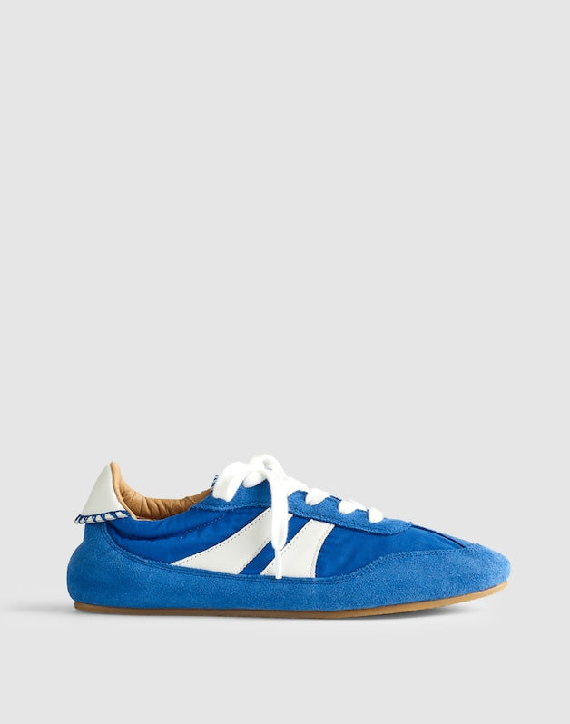 The Oaklynne Sneaker in Nylon &amp; Suede RETRO BLUE MULTI