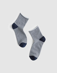 Roll-Top Ankle Socks WHITE