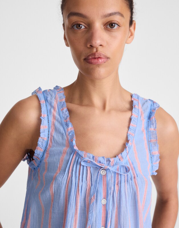 The Leah Top CALM BLUE