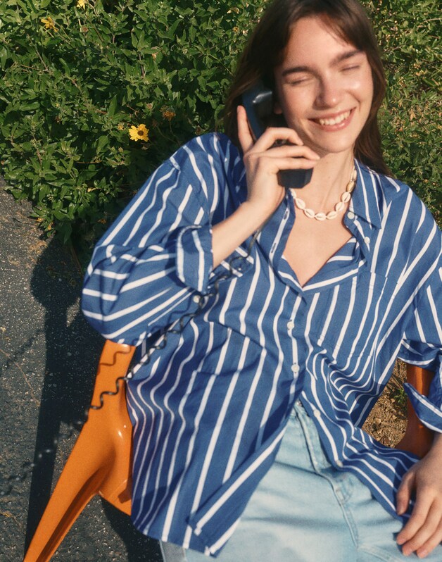 The Easy Shirt in Poplin COOL NAVY