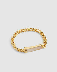 Mother-of-Pearl Bar Chain Bracelet MOTHER OF PEARL