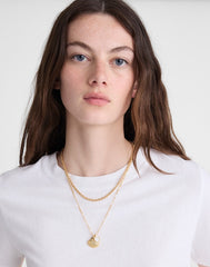 Two-Pack Mother-of-Pearl Necklace Set ANTIQUE GOLD