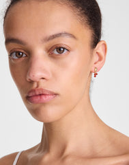 Demi-Fine Beaded Cluster Shell Stud Earrings 14K GOLD