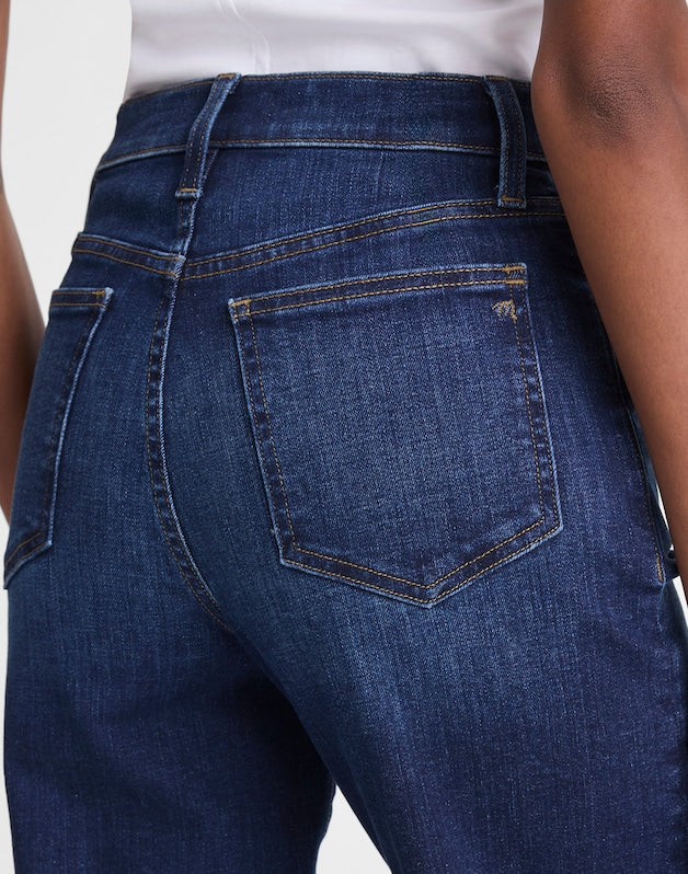 The Wide-Leg Jean in Super Stretch Denim DEEP OCEAN WASH