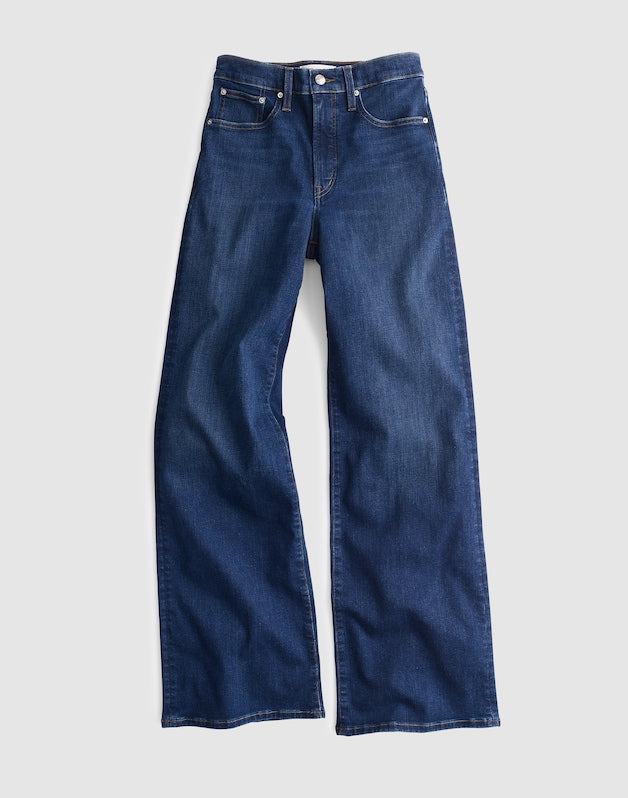 The Tall Wide-Leg Jean in Super Stretch Denim DEEP OCEAN WASH