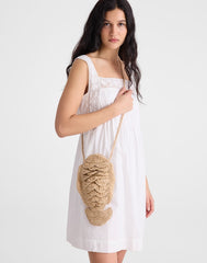 Handwoven Fish Crossbody Bag NATURAL MULTI