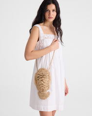 Handwoven Fish Crossbody Bag NATURAL MULTI