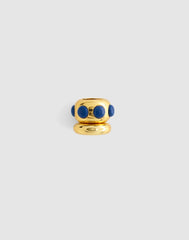 Cabochon-Embellished Bead Clip LAPIS