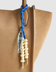 Paracord Fish Bag Charm FROSTED SKY