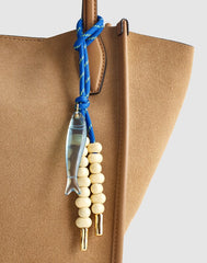 Paracord Fish Bag Charm FROSTED SKY
