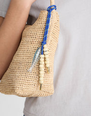 Paracord Fish Bag Charm FROSTED SKY