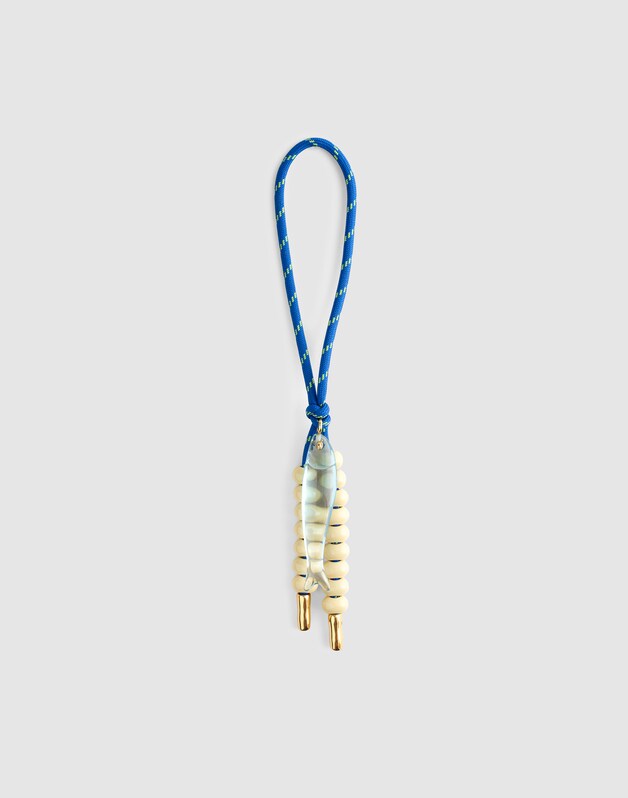 Paracord Fish Bag Charm FROSTED SKY