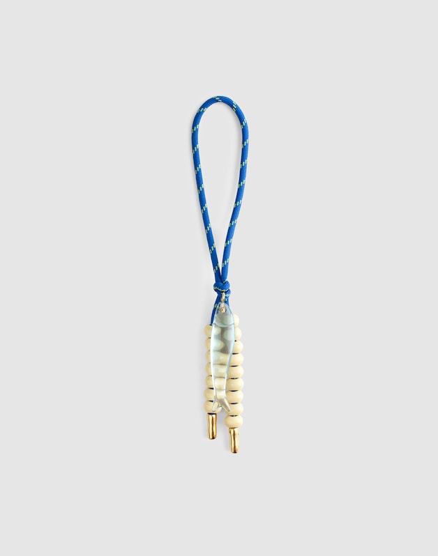 Paracord Fish Bag Charm FROSTED SKY