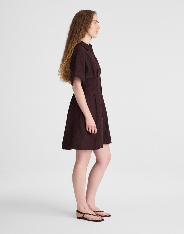 The Perry Mini Shirtdress COCOA