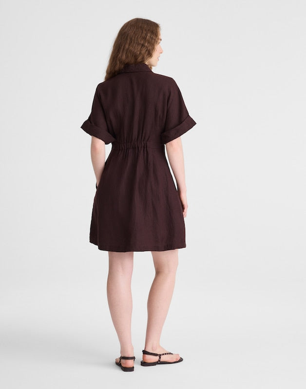 The Perry Mini Shirtdress COCOA