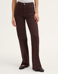 The Emmy Wide-Leg Pant DARK CAROB