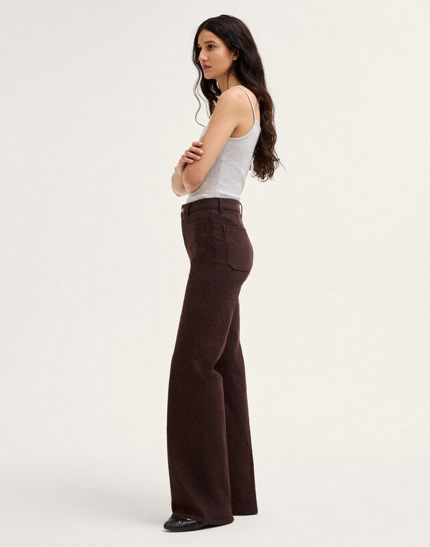 The Emmy Wide-Leg Pant DARK CAROB
