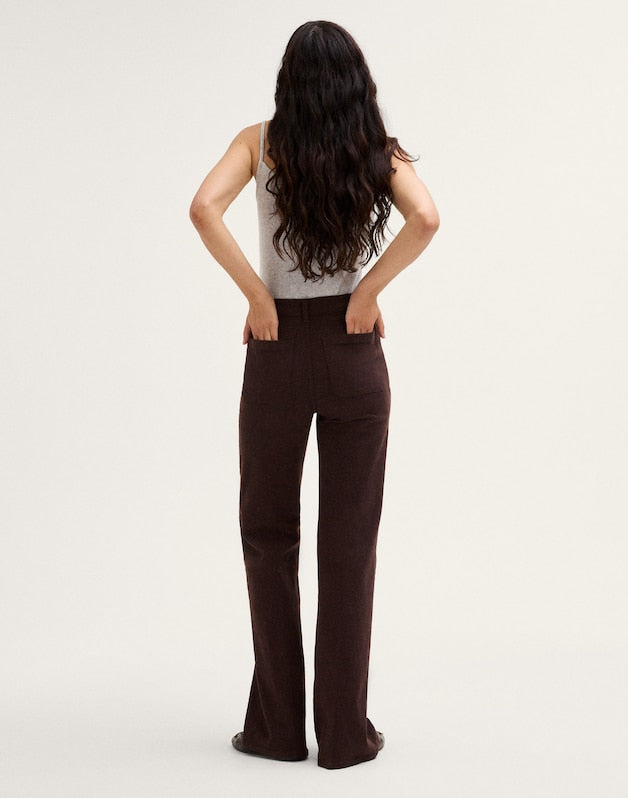 The Emmy Wide-Leg Pant DARK CAROB